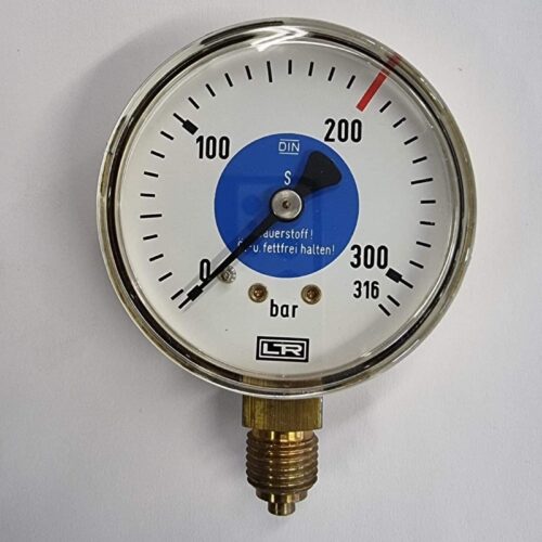 Mittarin kello 0 - 200 bar R 1/4" ulko, oikea happi
